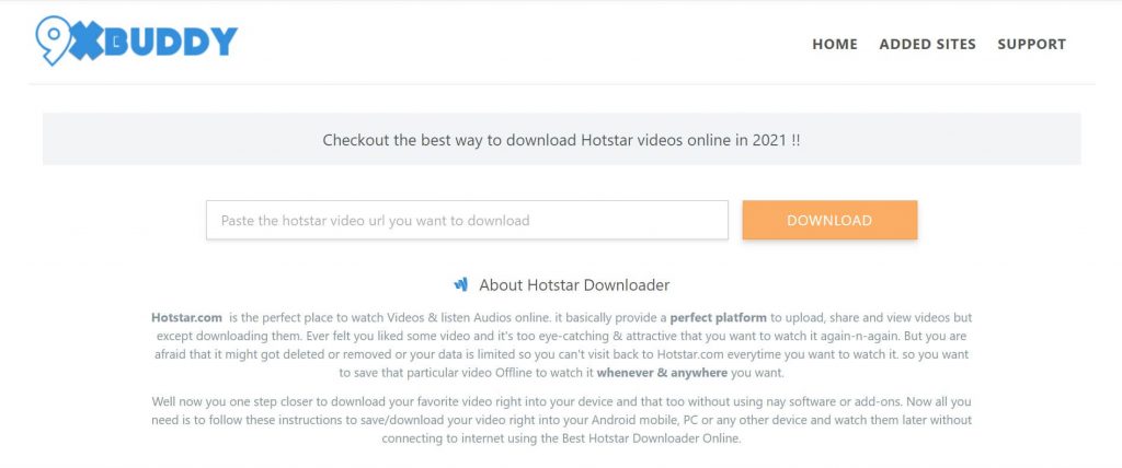 9Xbuddy Hotstar Videos
